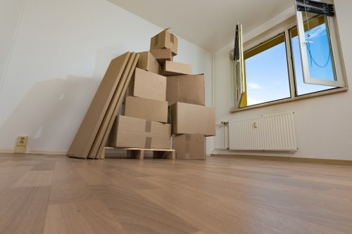 Careful loading of furniture for a Maida Vale relocation