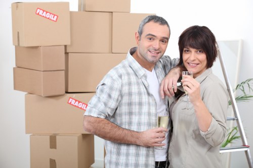 Packing and moving equipment for a Maida Vale office move